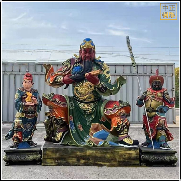 彩繪夜讀春秋關(guān)公銅像.jpg 彩繪夜讀春秋關(guān)公銅像.jpg